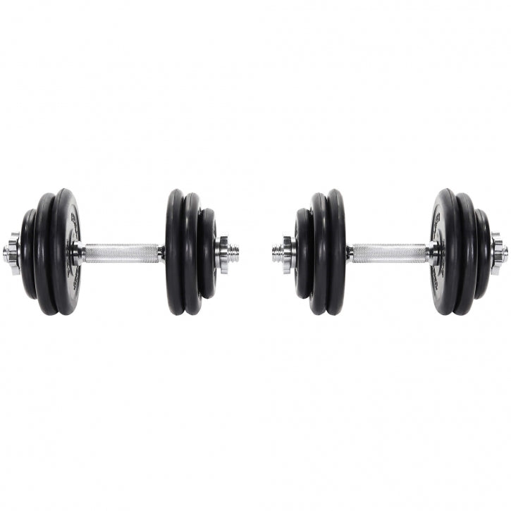 Kummikattega hantlikomplekt 30 kg
