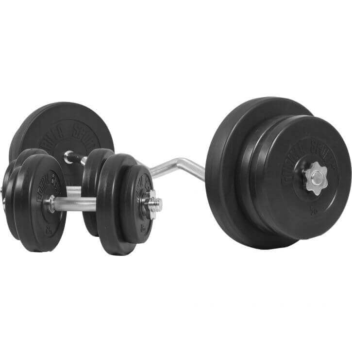 Vinüülist kangikomplekt 70 kg EZ-kangiga