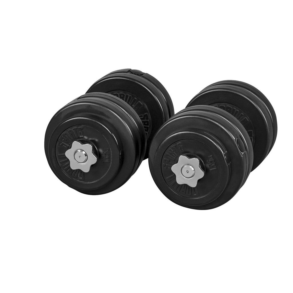Reguleeritav vinüülist hantlikomplekt 30 kg, 30mm
