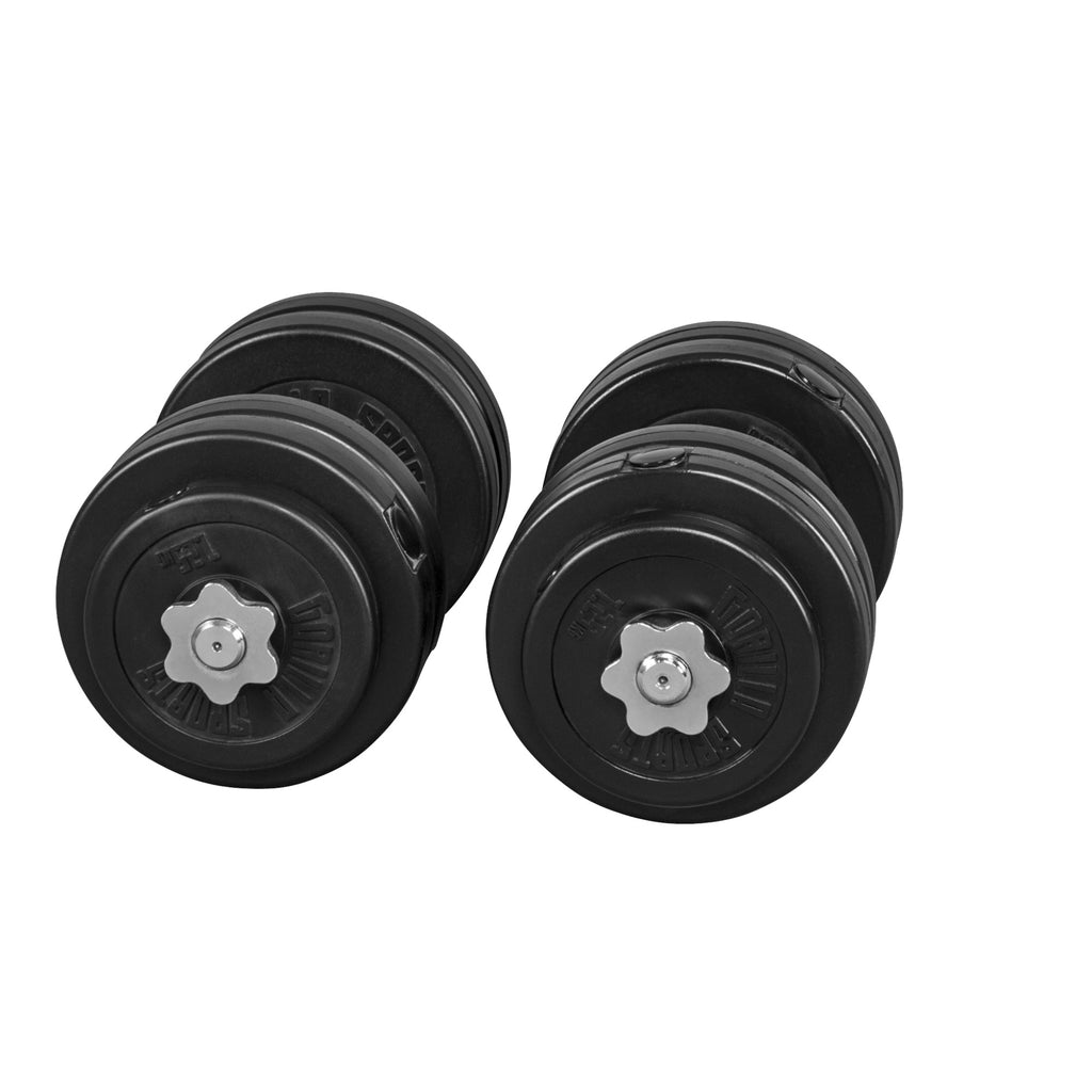 Reguleeritav vinüülist hantlikomplekt 30 kg, 30mm
