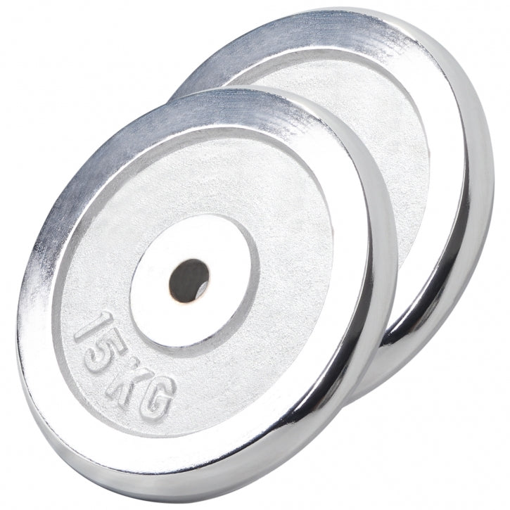 Kroomitud raskuskettad 2 x 15 kg 30 mm