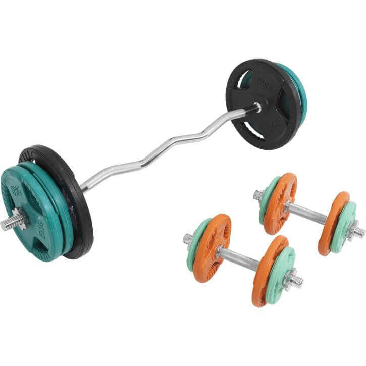 Kangikomplekt 70 kg EZ-kangi ja hantlikangidega
