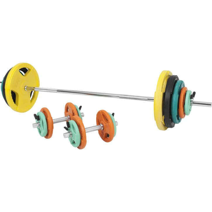 Kangikomplekt 100 kg Tri Grip raskusketastega