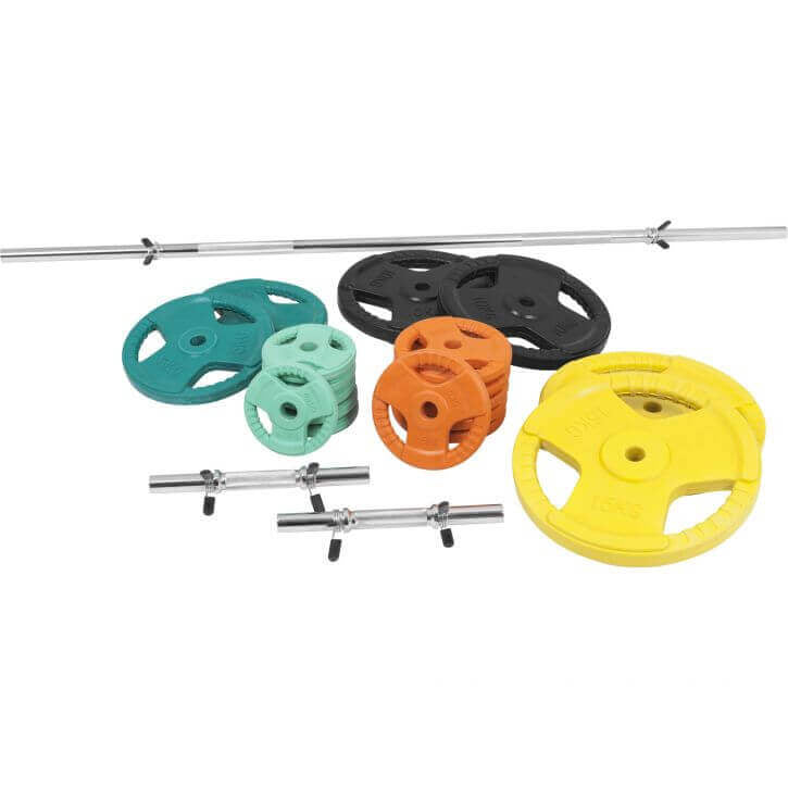 Kangikomplekt 100 kg Tri Grip raskusketastega