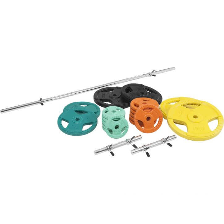Kangikomplekt 100 kg Tri Grip raskusketastega