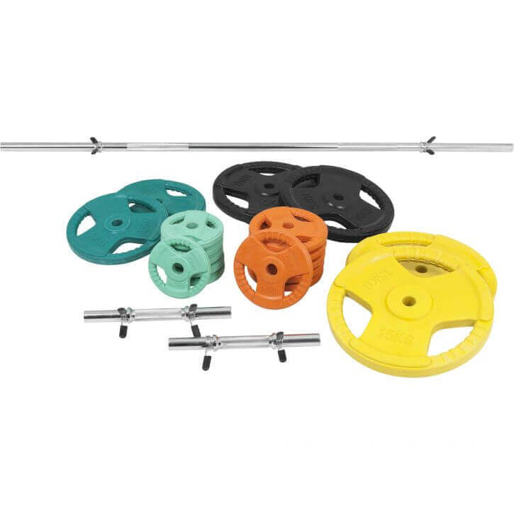 Kangikomplekt 100 kg Tri Grip raskusketastega