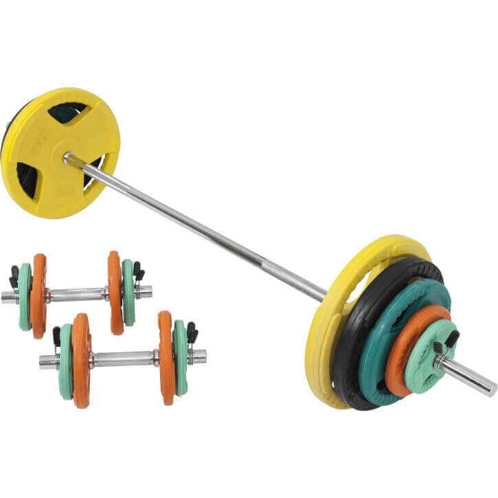Kangikomplekt 100 kg Tri Grip raskusketastega