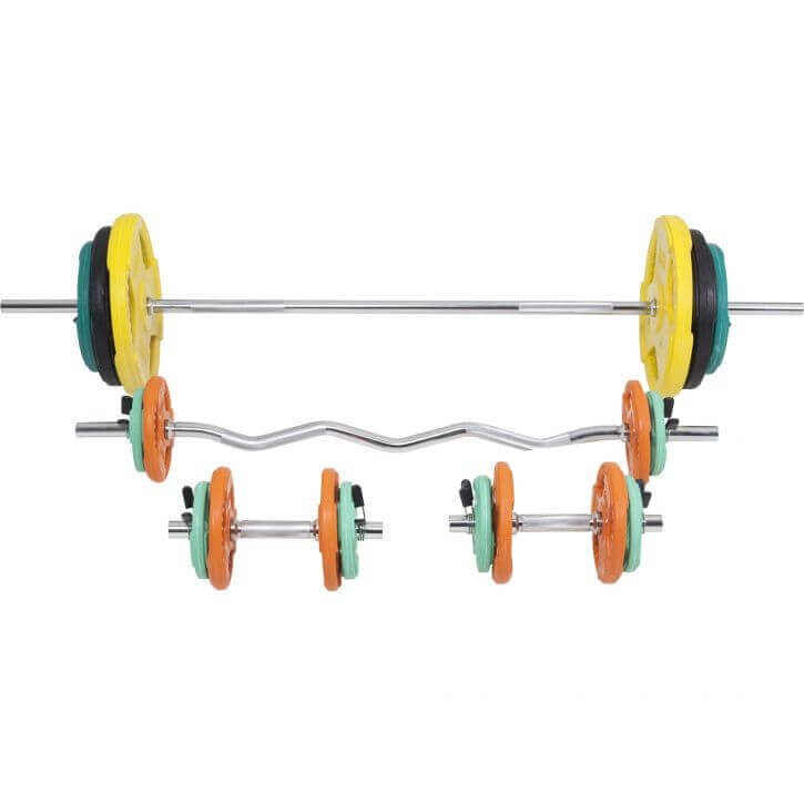 Kangikomplekt 108 kg Tri Grip raskusketastega