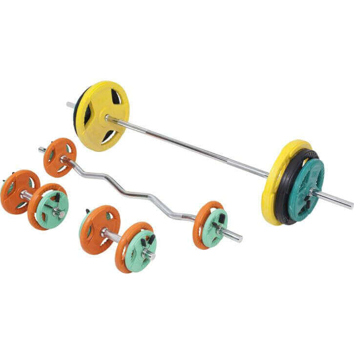 Kangikomplekt 108 kg Tri Grip raskusketastega