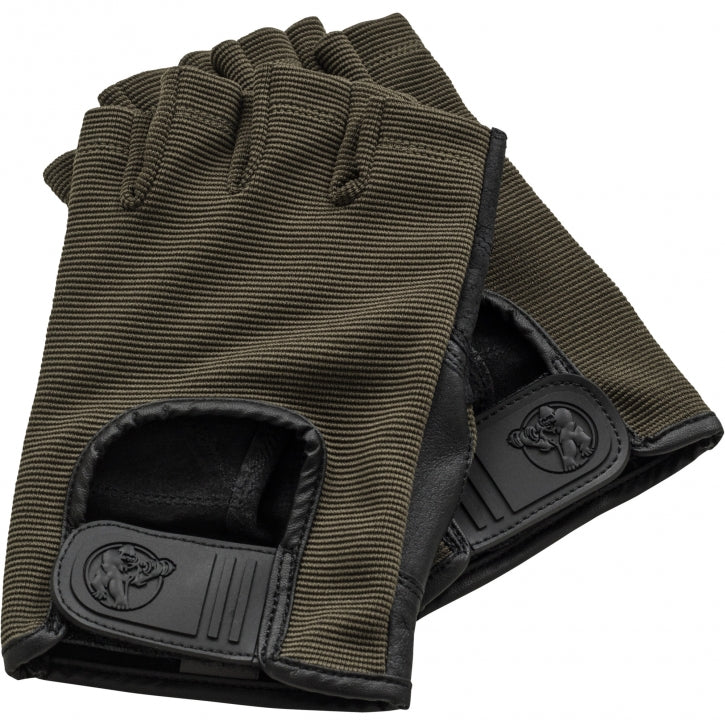 Treeningkindad S–XL, kangas/nahk, khaki