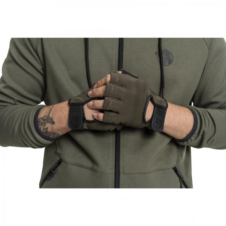 Treeningkindad S–XL, kangas/nahk, khaki
