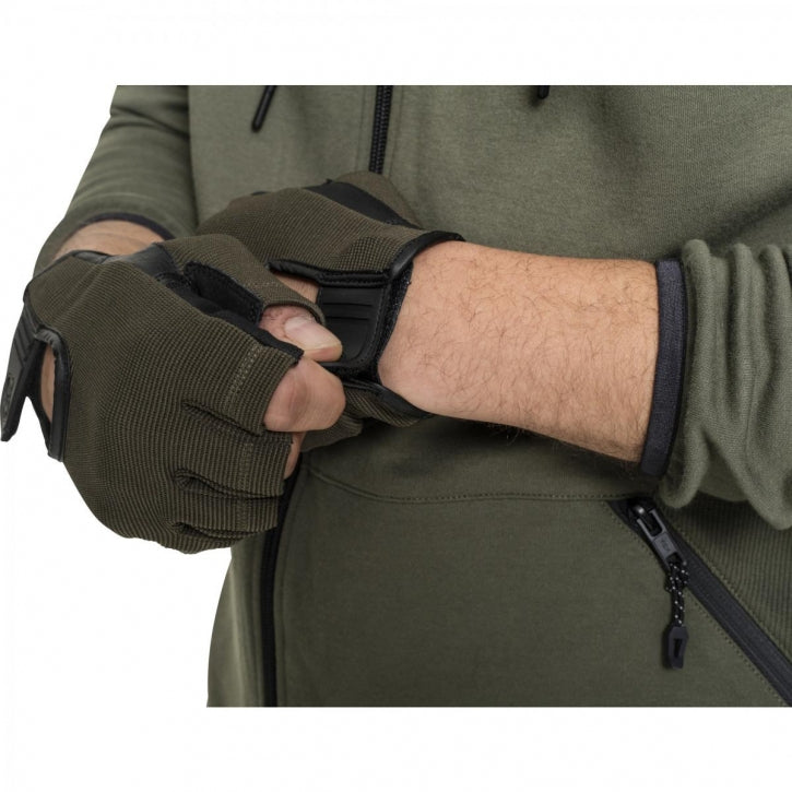 Treeningkindad S–XL, kangas/nahk, khaki