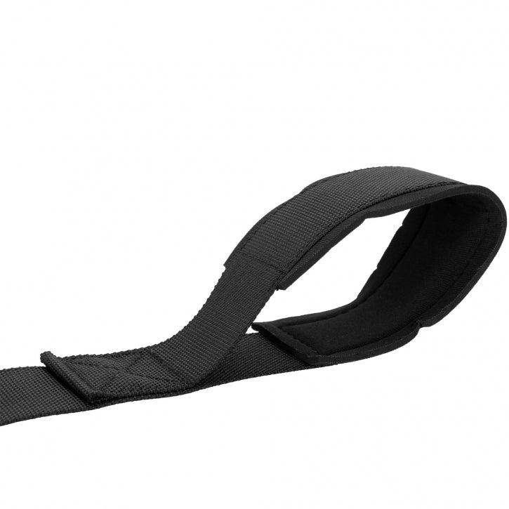 Pikk polsterdatud plokksanga käepide 108 x 4 cm, must