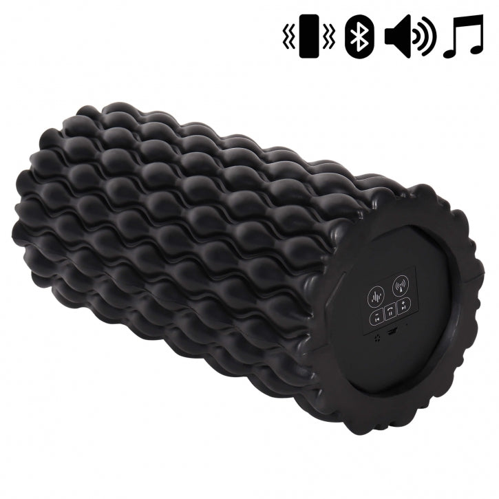 3-In-1 vibreeriv foam roller 30 x 10 cm, must