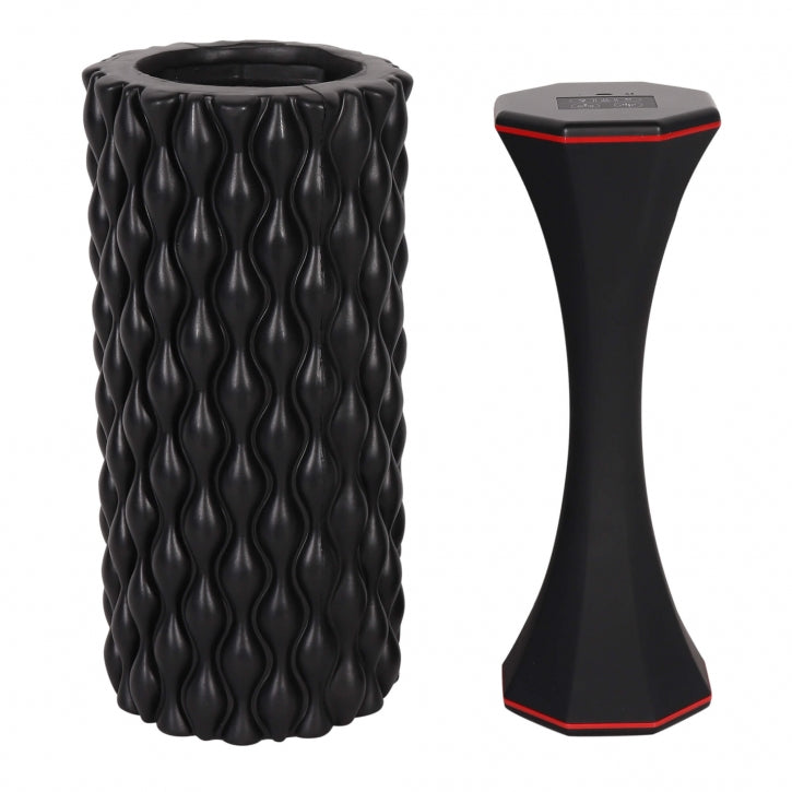 3-In-1 vibreeriv foam roller 30 x 10 cm, must