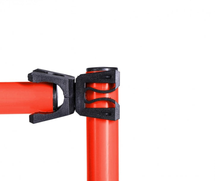 Reguleeritava kõrgusega hüppetõke 10,5–150 cm, punane