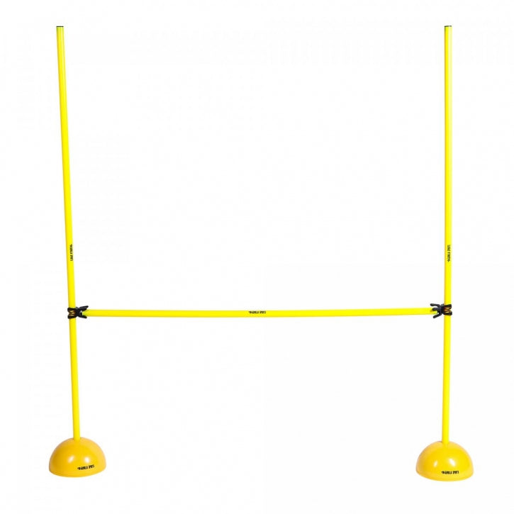 Reguleeritava kõrgusega hüppetõke 10,5–150 cm, kollane