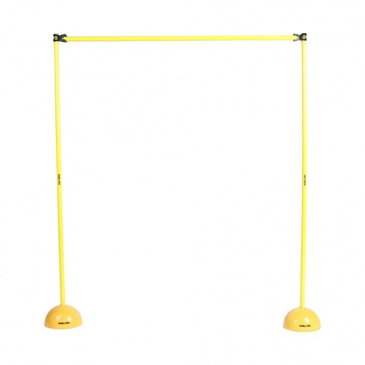 Reguleeritava kõrgusega hüppetõke 10,5–150 cm, kollane