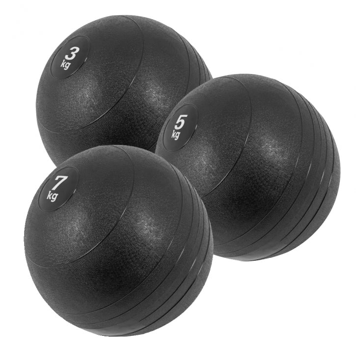 Slam Ball topispallide komplekt 3 kg, 5 kg ja 7 kg