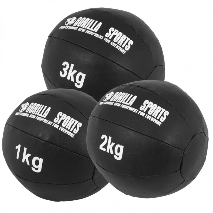Wall Ball topispallide komplekt 1 kg, 2 kg ja 3 kg