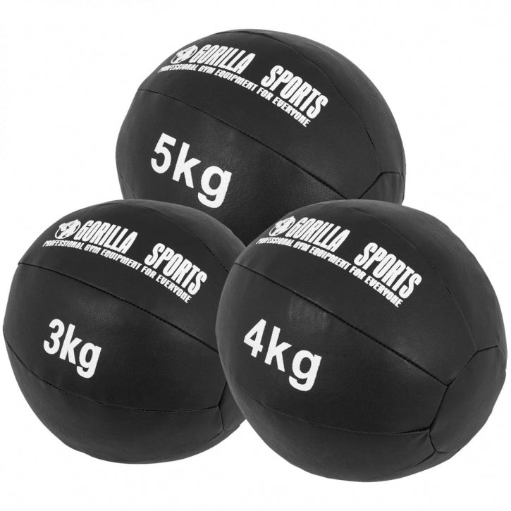 Wall Ball topispallide komplekt 3 kg, 4 kg ja 5 kg