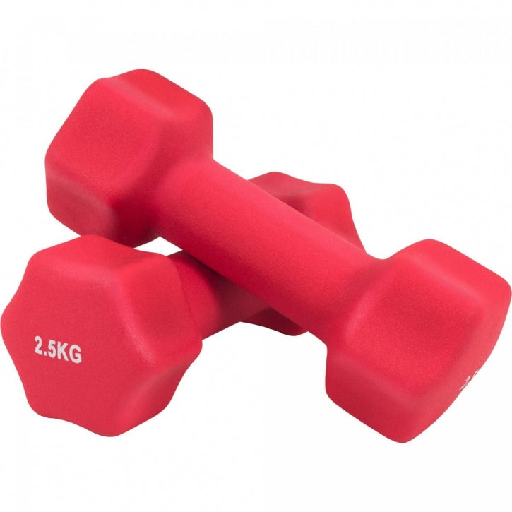 Aeroobika Hexagon-hantlite komplekt 1–10 kg neopreenkattega