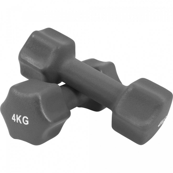 Aeroobika Hexagon-hantlite komplekt 1–10 kg neopreenkattega