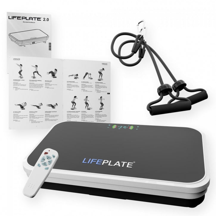 LifePlate 2.0 vibratsiooniplaat vastupanurihmadega