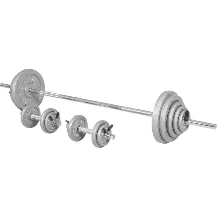 100 Kg raskuste komplekt kangi ja hantlikangidega