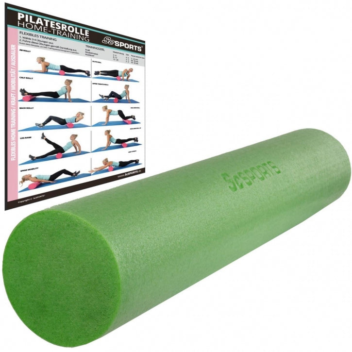 ScSPORTS pilatese rull 90 x 15 cm, roheline