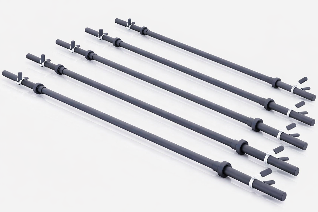 Aeroobika-/pump-kang 130 cm – vedruklambritega, must