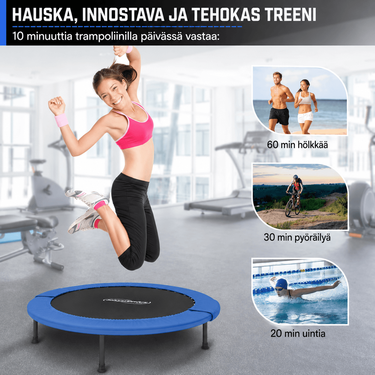Fitness-batuut 81–122 cm