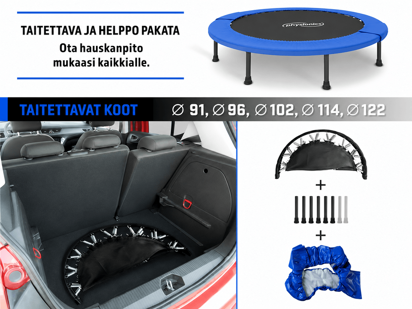 Fitness-batuut 81–122 cm
