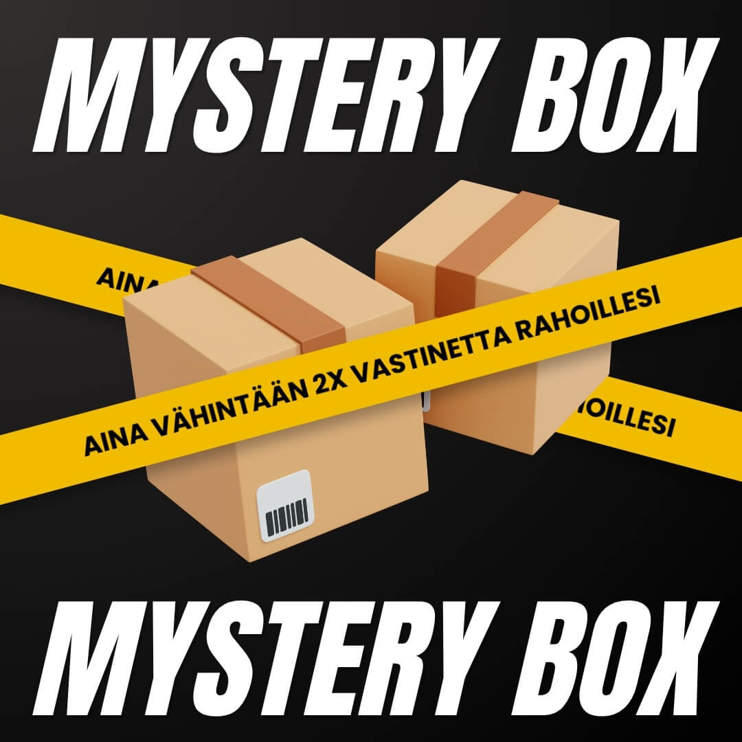 MEGA Mystery Box – treenituotteiden yllätyslaatikko vähintään 200 € arvolla