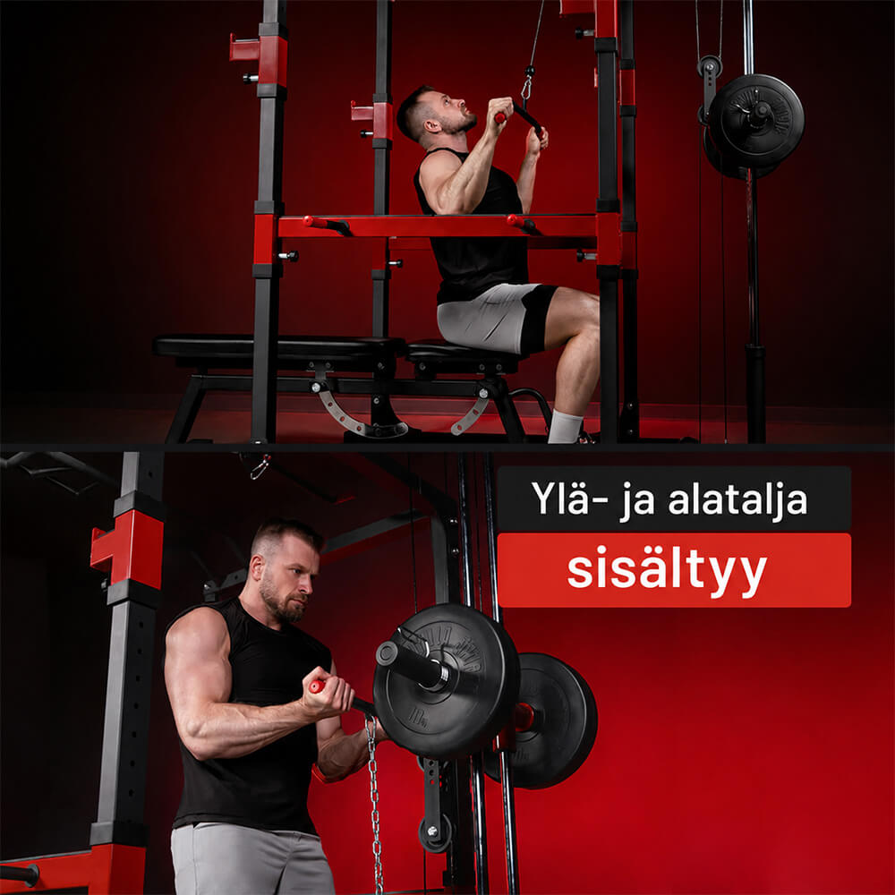 Power Rack kükipuur alumise ja ülemise plokiga