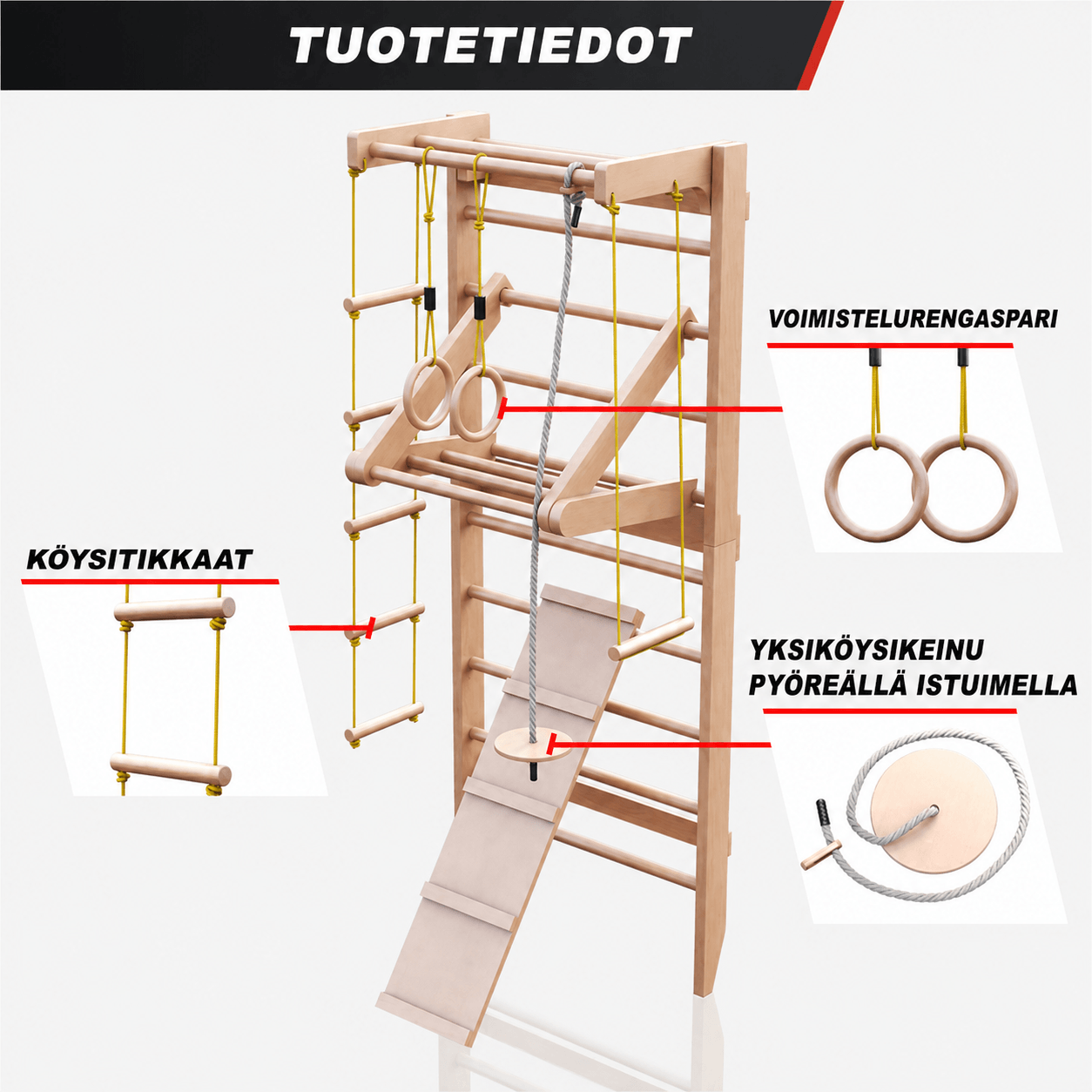Varbseina komplekt lastega pere koduseks treeninguks