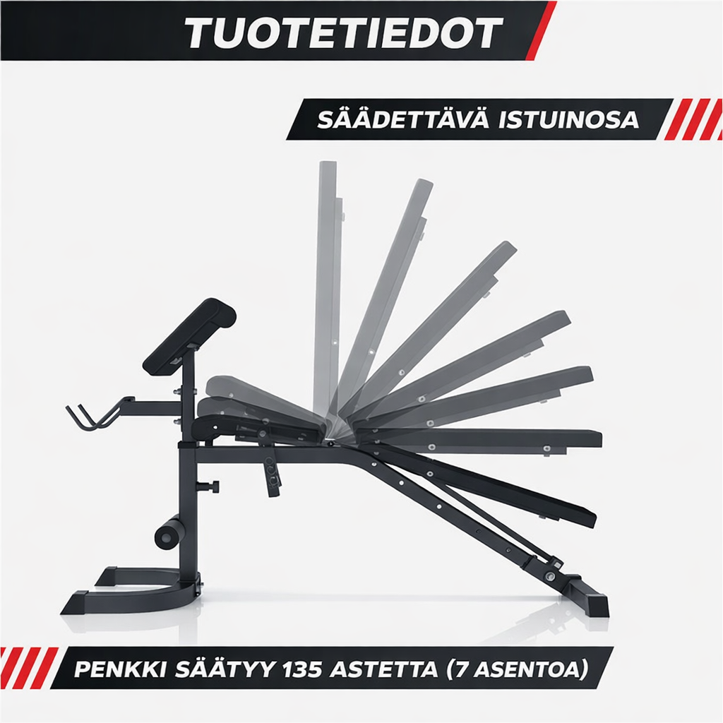 Reguleeritav kaldpink biitsepsipingiga, must