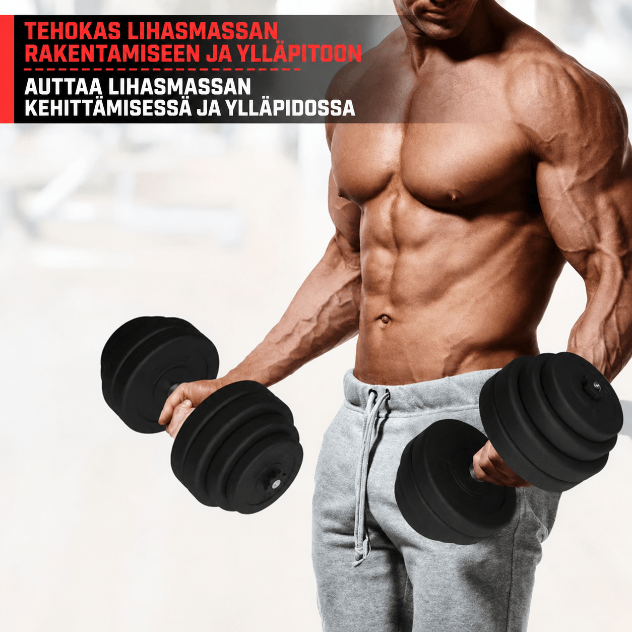 Vinüülkattega raskuskettad 30 mm, 5–30 kg