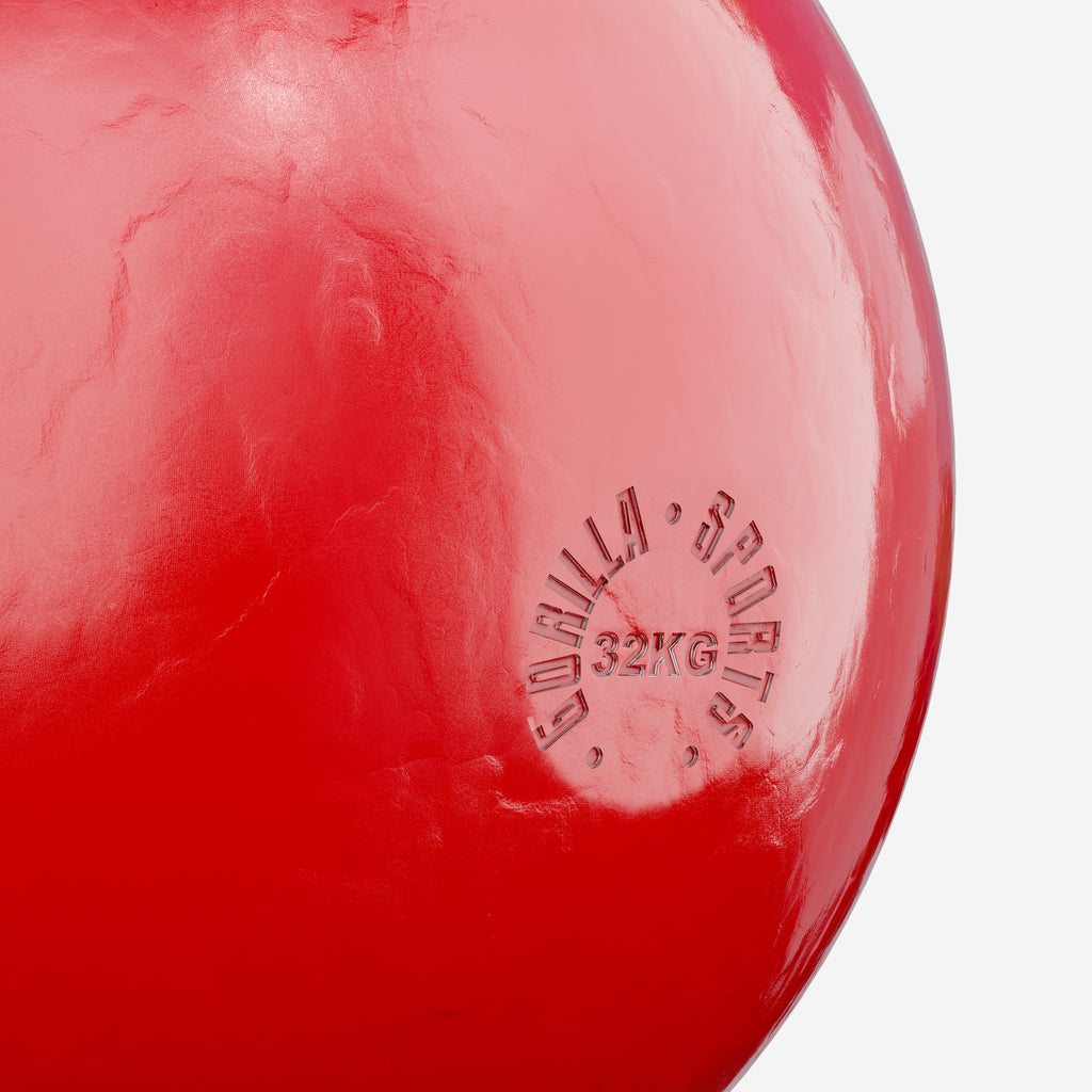 Võistlussangpomm 32 kg, punane, valatud terasest