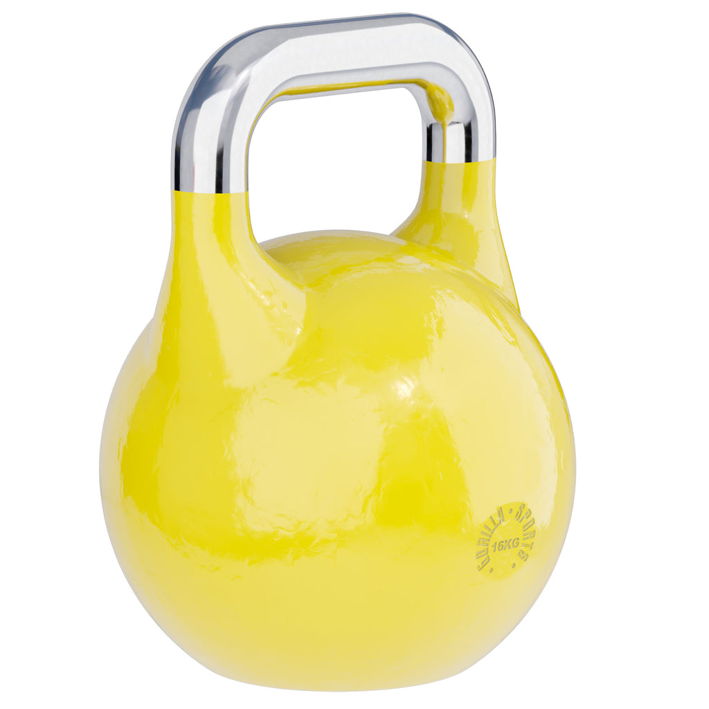 Võistlussangpomm 16 kg, kollane, valatud terasest