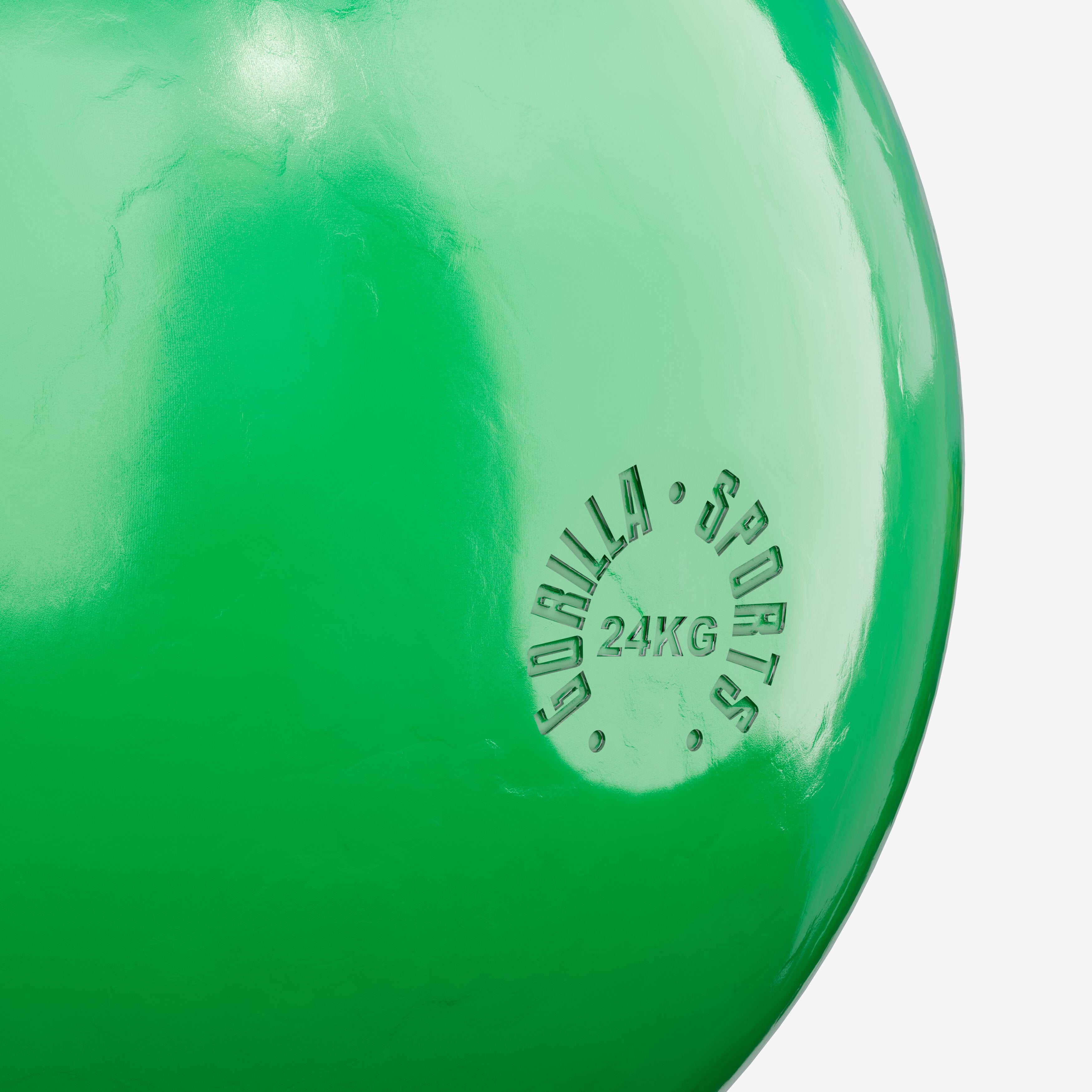 Võistlussangpomm 24 kg, roheline, valatud terasest