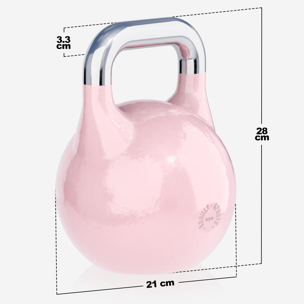 Võistlussangpomm 8 kg, roosa, valatud terasest