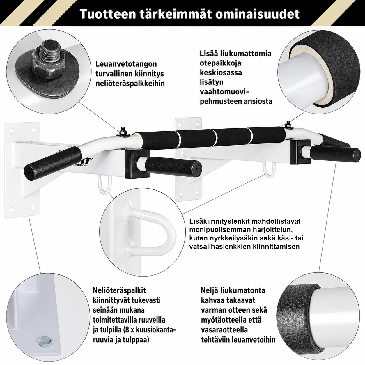 Seinale kinnitatav lõuatõmbekang 350 kg
