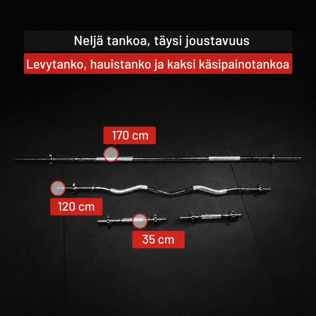 Vinüül Tri Grip kangikomplekt 100 kg