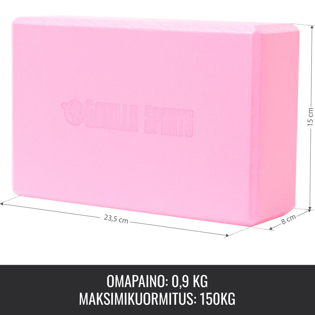 Joogaplokk 23,5 x 15 x 8 cm, oranž